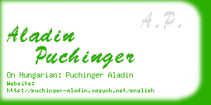 aladin puchinger business card